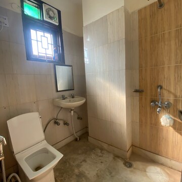 Bathroom in 2 BHK Builder Floor at Chattarpur – for Rent
