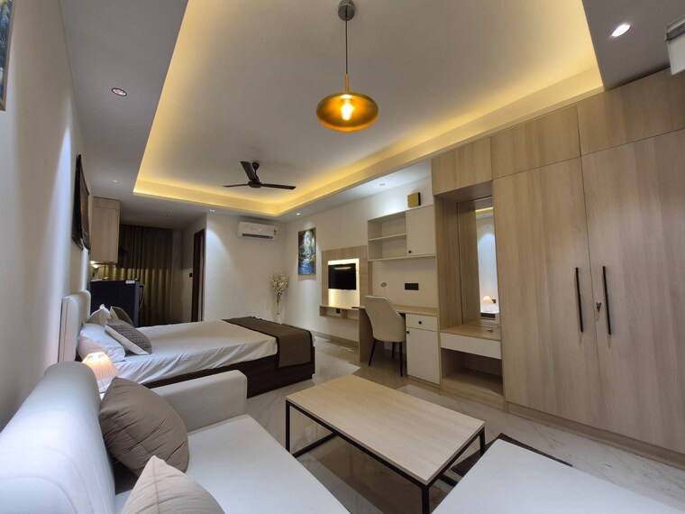 Bedroom, okay-plus-ruby-suites Studio 528 Sq.Ft. Apartment In Gopalbari Jaipur 9425582
