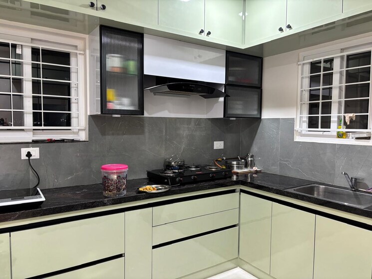 Kitchen, my-home-tridasa 3 Bedroom 1840 Sq.Ft. Apartment In Tellapur Hyderabad 9425592