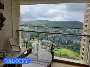 Balcony in 3 BHK Apartment at DB Woods, Goregaon East – for Rent