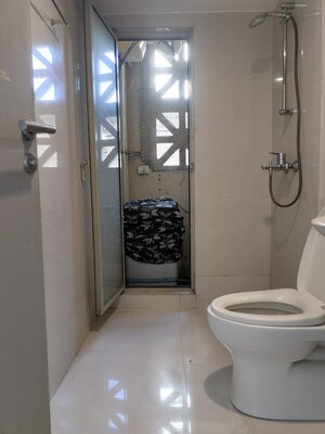 Bathroom in 1 BHK Apartment at Hiranandani Estate, Ghodbunder Road – for Rent