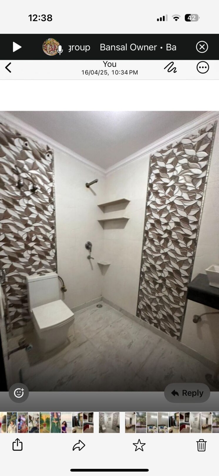 Bathroom, saket 1 RK 400 Sq.Ft. Builder Floor In Saket Delhi 9425898