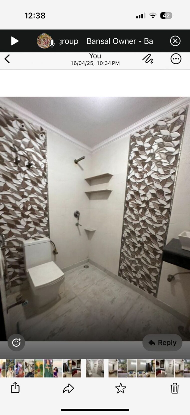 Bathroom, saket 1 RK 400 Sq.Ft. Builder Floor In Saket Delhi 9425898