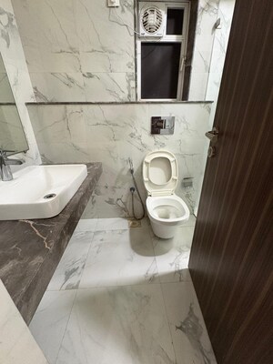 Bathroom in 3 BHK Apartment at Raheja Ridgewood, Goregaon East – for Rent