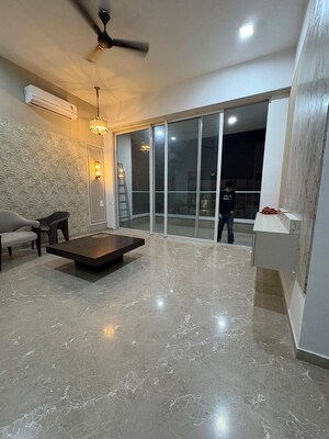 Living Room in 4 BHK Apartment at Omkar Alta Monte, Malad East – for Rent