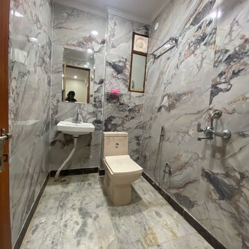 Bathroom in 2 BHK Builder Floor at Chattarpur – for Rent