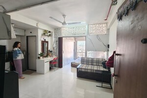 Living Room in 1 RK Apartment at Mayfair The View, Vikhroli West – for Rent