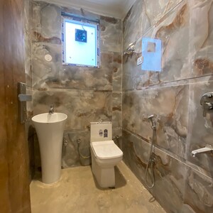 Bathroom in 1 BHK Builder Floor at Chattarpur – for Rent