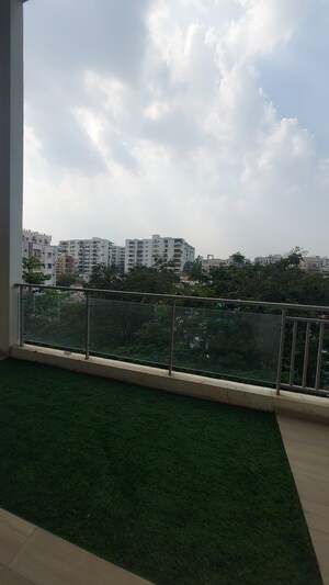 Balcony in 4 BHK Apartment at Vamsiram Jyothi Cosmos, Hi Tech City – for Sale