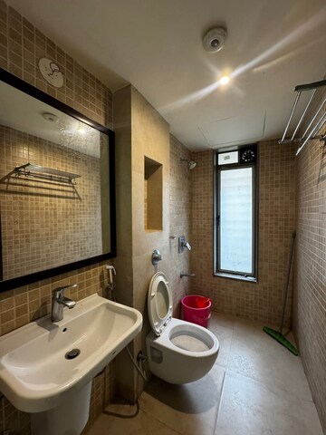 Bathroom in 3 BHK Apartment at Lodha Splendora, Ghodbunder Road – for Rent