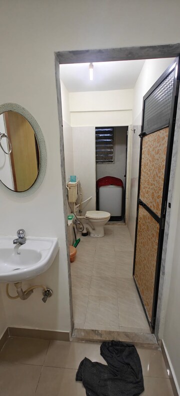 Bathroom in 3 BHK Apartment at Godrej Emerald, Ghodbunder Road – for Rent
