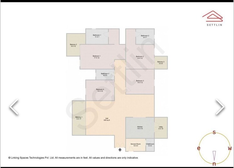 Floor Plan, snn-clermont 4 Bedroom 3067 Sq.Ft. Apartment In Hebbal Bangalore 9426210
