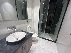 Bathroom in 4 BHK Apartment at Lodha The World Towers World One Tier 2, Worli – for Rent
