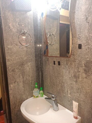 Bathroom in 1 BHK Apartment at Vakola Crystal CHS, Santacruz East – for Rent