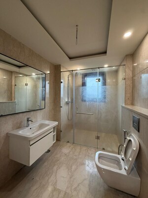 Bathroom in 4 BHK Builder Floor at Panchsheel Park – for Sale