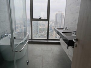 Bathroom in 5 BHK Apartment at Rustomjee Crown, Prabhadevi – for Rent