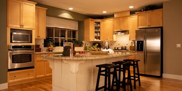 Kitchen in 3 BHK Apartment at Jharapada – for Sale