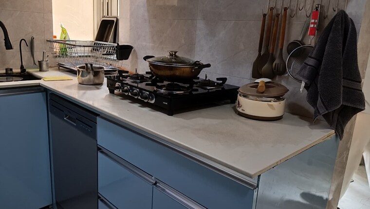 Kitchen, aba-ivy-county 3 Bedroom 1656 Sq.Ft. Apartment In Sector 75 Noida 9426654