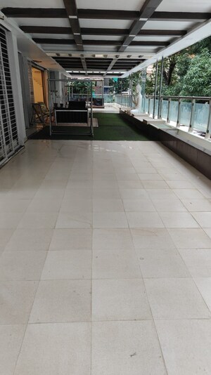 Terrace in 4 BHK Apartment at Joy White House, Santacruz West – for Rent