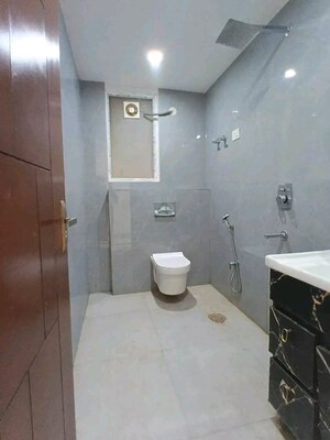 Bathroom in 3 BHK Builder Floor at Chattarpur – for Rent