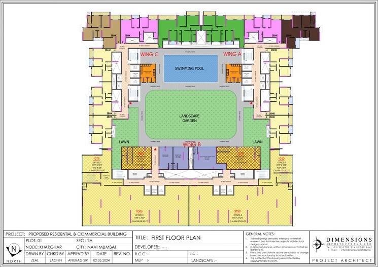 Master Plan, gami-satyam-palacio 2 Bedroom 1365 Sq.Ft. Apartment In Sector 2 Kharghar Navi Mumbai 9426772