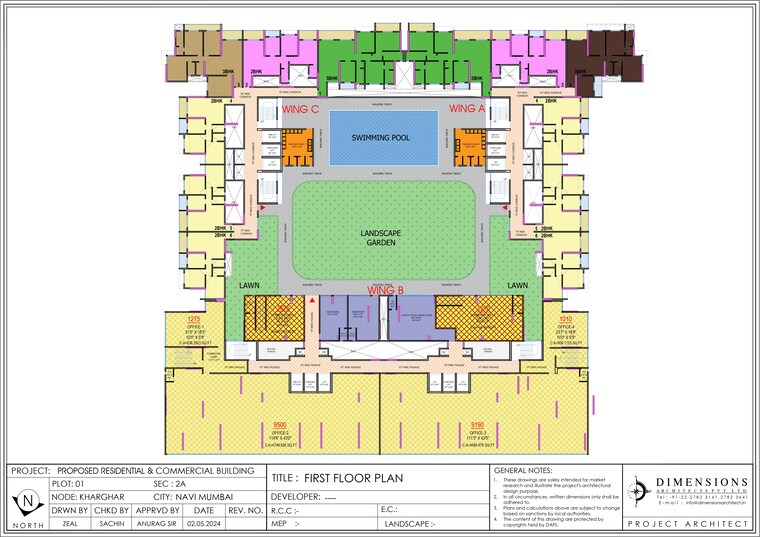 Master Plan, gami-satyam-palacio 2 Bedroom 1570 Sq.Ft. Apartment In Sector 2 Kharghar Navi Mumbai 9426807