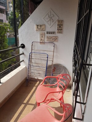 Balcony in 3 BHK Apartment at Signet Yogeshwar CHS, Dahanukar Colony – for Rent