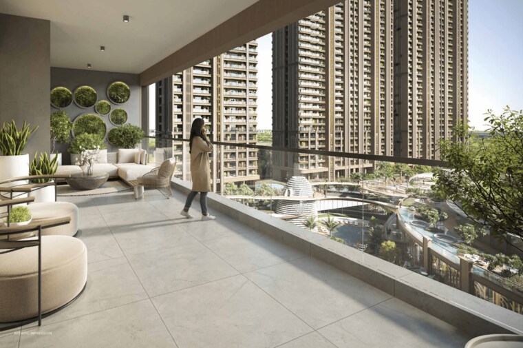 Balcony, whiteland-urban-resort 3 Bedroom 2939 Sq.Ft. Apartment In Sector 103 Gurgaon 9426905