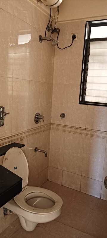 Bathroom in 3 BHK Apartment at Lake Pleasant, Powai – for Rent