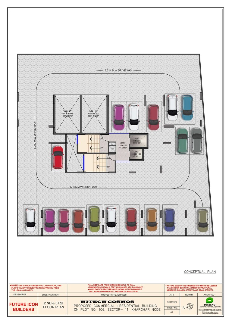 Floor Plan, hitech-cosmos 3 Bedroom 1672 Sq.Ft. Apartment In Kharghar Navi Mumbai 9427001
