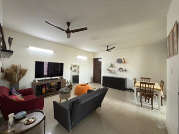 Living Room in 3 BHK Apartment at New India Grace Luxuria, Malad West – for Rent