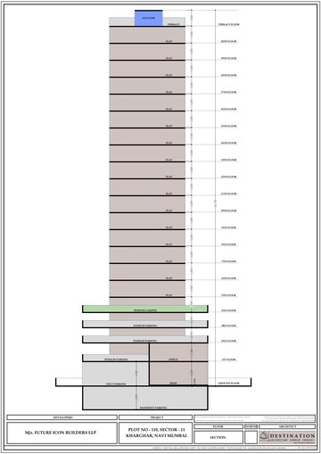 Staircase in 2 BHK Apartment at Hitech Crystal Corner, Kharghar Sector 11 – for Sale