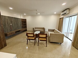 Living Room in 3 BHK Apartment at Mantri Lawns, Aundh – for Rent