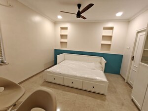 Bedroom in 3 BHK Apartment at Mantri Lawns, Aundh – for Rent