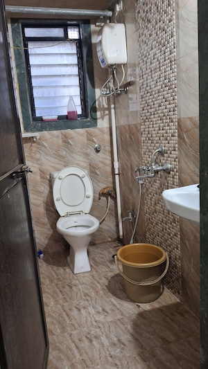 Bathroom in 2 BHK Apartment at Radha Residency, Ulwe – for Rent