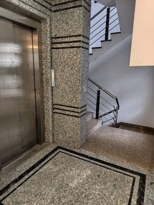 Staircase in 4 BHK Apartment at East Of Kailash – for Rent