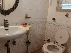 Bathroom in 1 BHK Apartment at Sheth Vasant Galaxy, Goregaon West – for Rent
