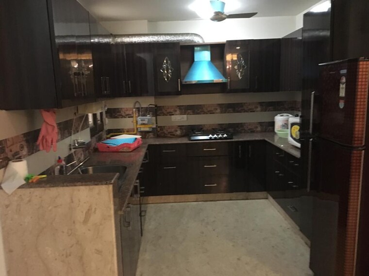 Kitchen, east of kailash 3 Bedroom 1800 Sq.Ft. Apartment In East Of Kailash Delhi 9427218