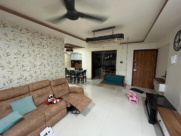 Living Room in 3 BHK Apartment at Guru Vista CHS, Kharadi – for Rent