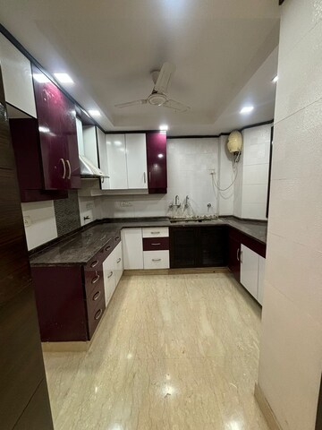 Kitchen in 3 BHK Apartment at Greater Kailash I – for Rent