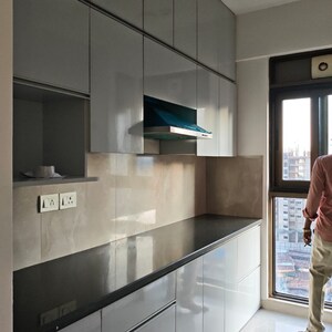 Kitchen in 1.5 BHK Apartment at Runwal Bliss Wing E, Kanjurmarg East – for Rent