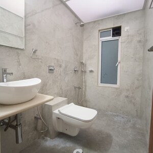 Bathroom in 3 BHK Apartment at Shraddha Elite, Poisar – for Rent