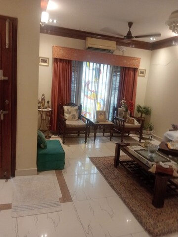 Living Room in 4 BHK Apartment at Sarita Vihar – for Sale
