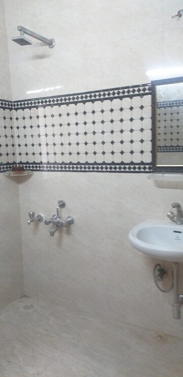 Bathroom in 3 BHK Builder Floor at Ansal Sushant Lok I, Sector 43 – for Rent