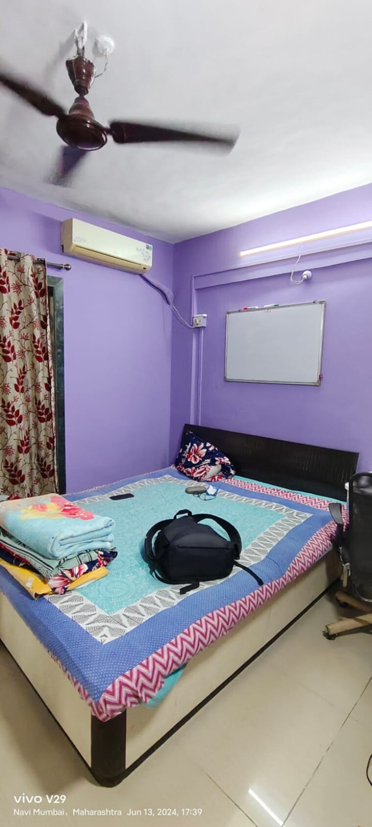 Bedroom, kopar khairane 3 Bedroom 1700 Sq.Ft. Apartment In Kopar Khairane Navi Mumbai 9427516