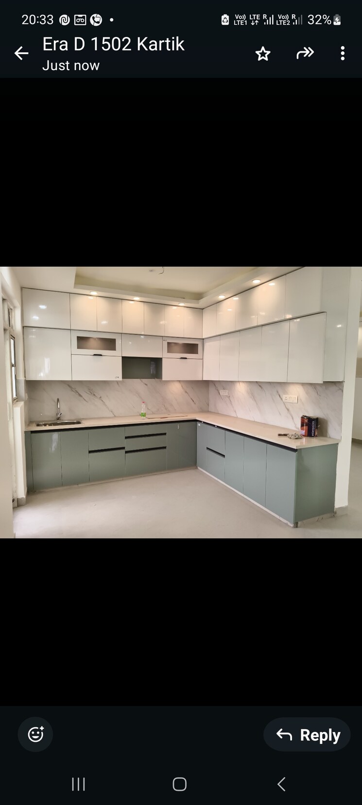 Kitchen, era-redwood-residency 3 Bedroom 1570 Sq.Ft. Apartment In Sector 78 Faridabad 9427578