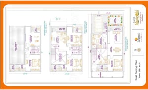 Floor Plan in 5 BHK Villa at Legend Marigold, Gachibowli – for Sale