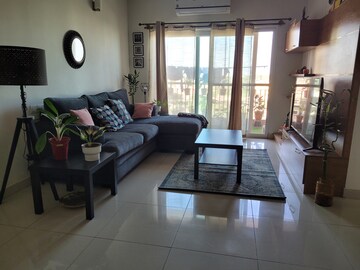 Living Room in 2 BHK Apartment at Brigade Northridge, Kogilu Road – for Rent