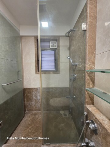 Bathroom in 3 BHK Apartment at Ekta Eminente Phase II, Khar West – for Rent