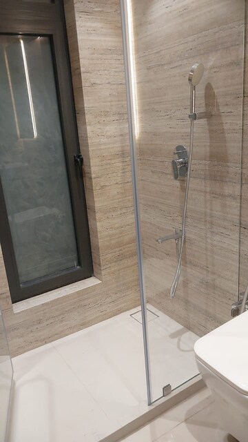 Bathroom in 3 BHK Apartment at L Nagpal Bhagirathi Sadan, Khar West – for Rent